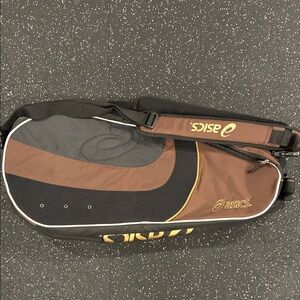 ASICS Black and Brown Tennis Bag